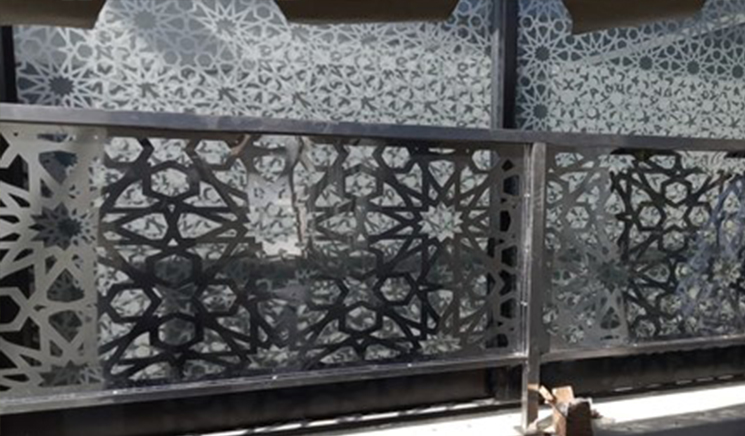 Laser cut balustrading